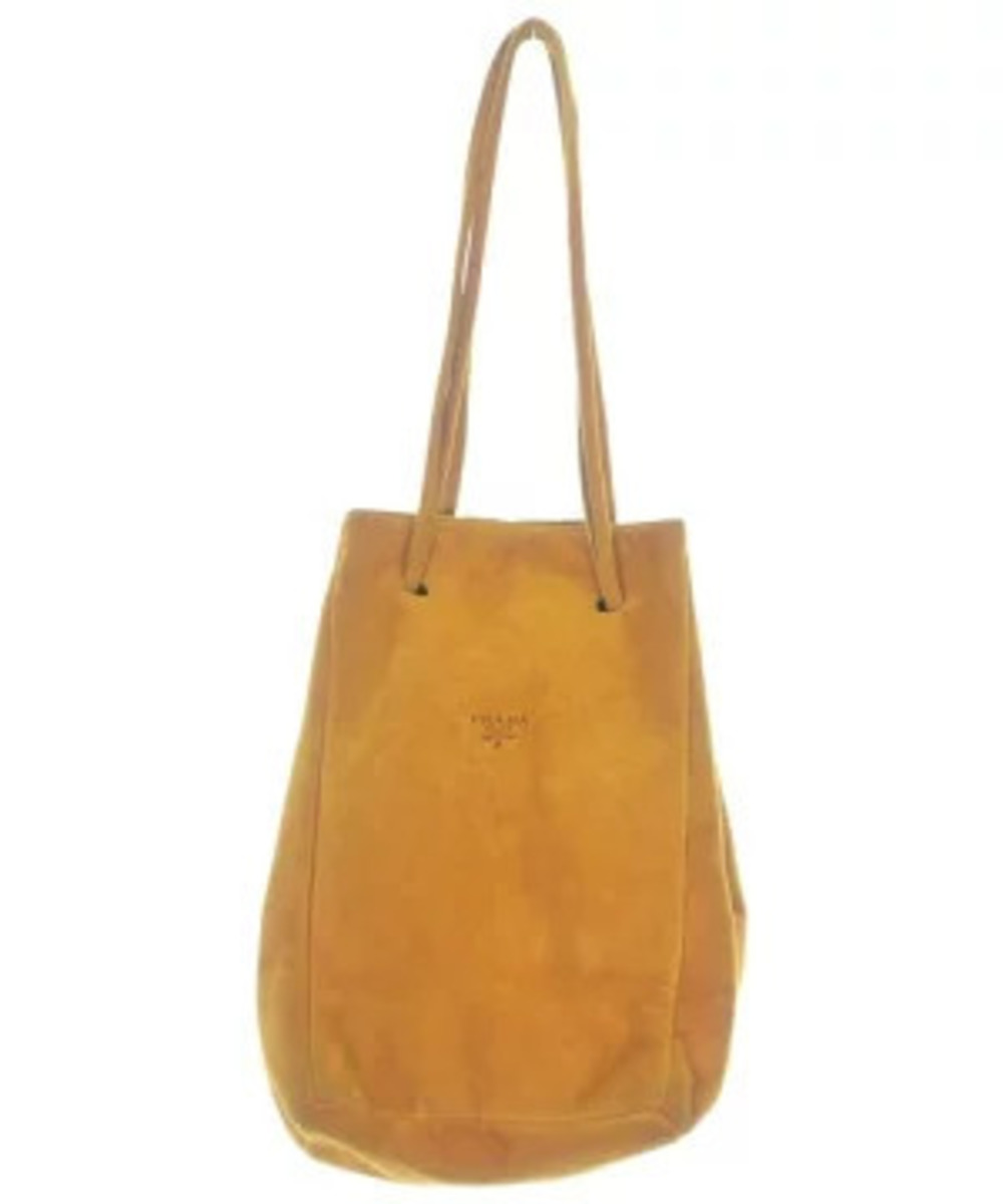 Prada Tote Hobo Bag Camel Brown